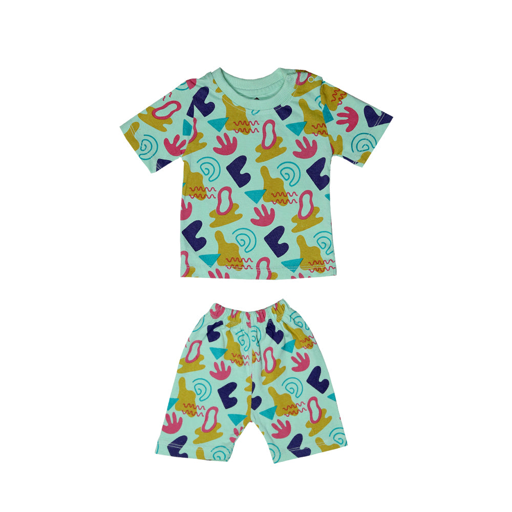 Vibrant Baby 2pcs Set - GREEN (JUNGLE ALL OVER PRINT)
