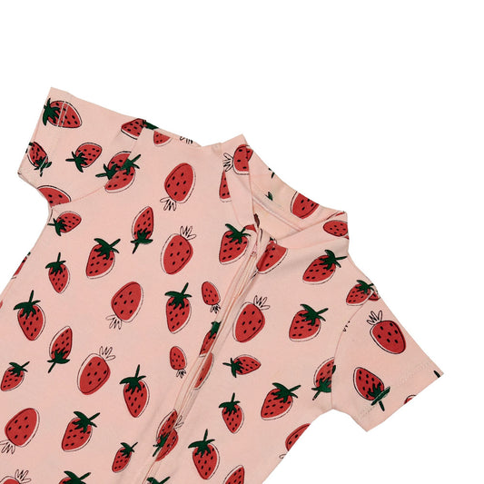 Adorable Strawberry Baby Romper – Soft & Comfy