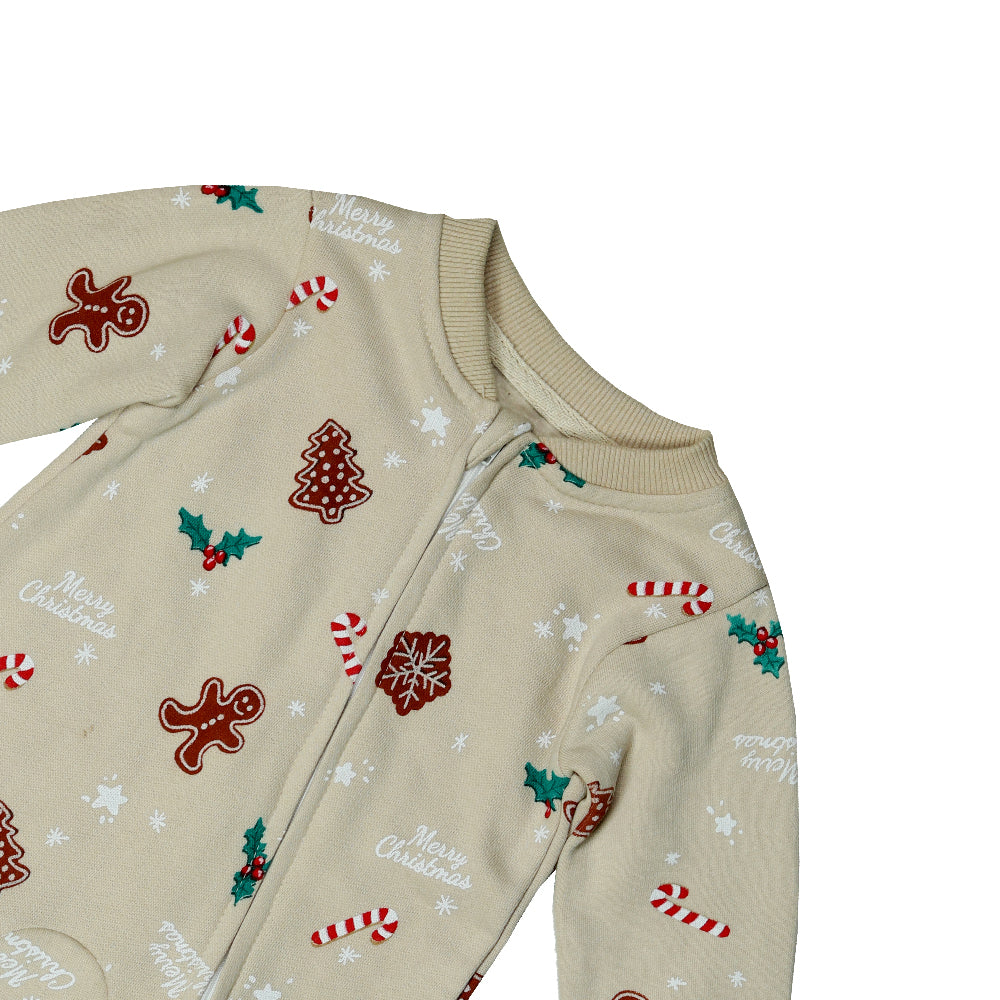 Cozy Baby Christmas Romper – Festive Full-Sleeve Bodysuit for Winter (Newborn to 12 Months)