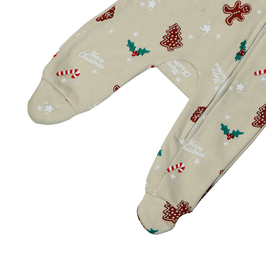 Cozy Baby Christmas Romper – Festive Full-Sleeve Bodysuit for Winter (Newborn to 12 Months)