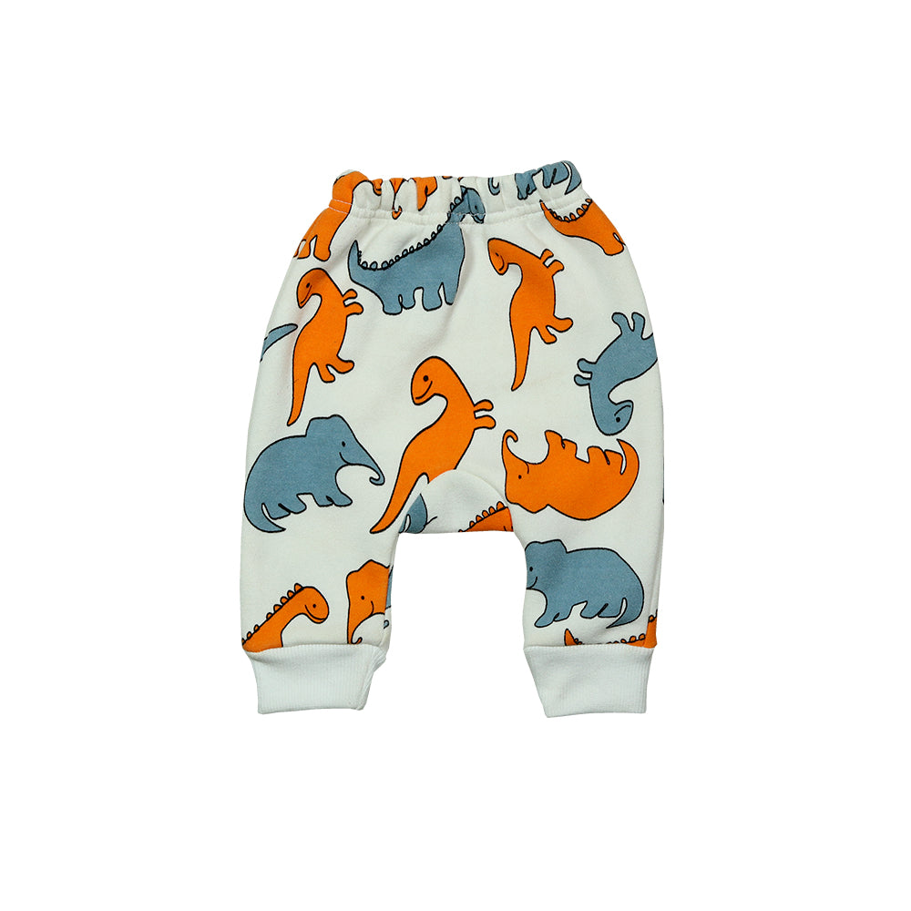 Adorable Dinosaur Print Baby Outfit - Cozy Sweatshirt and Pants Set