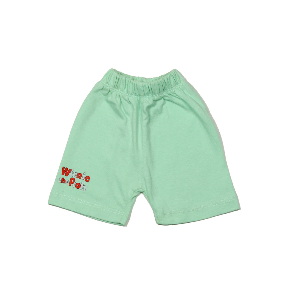 Adorable Winnie the Pooh Baby Outfit - GREEN (POOH CHEST PRINT)