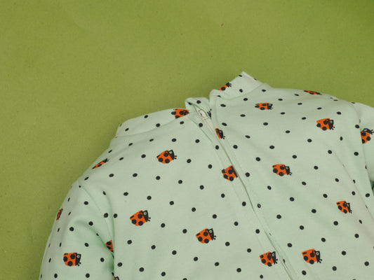 Baby Romper - GREEN ( BEE ALL OVER PRINT)