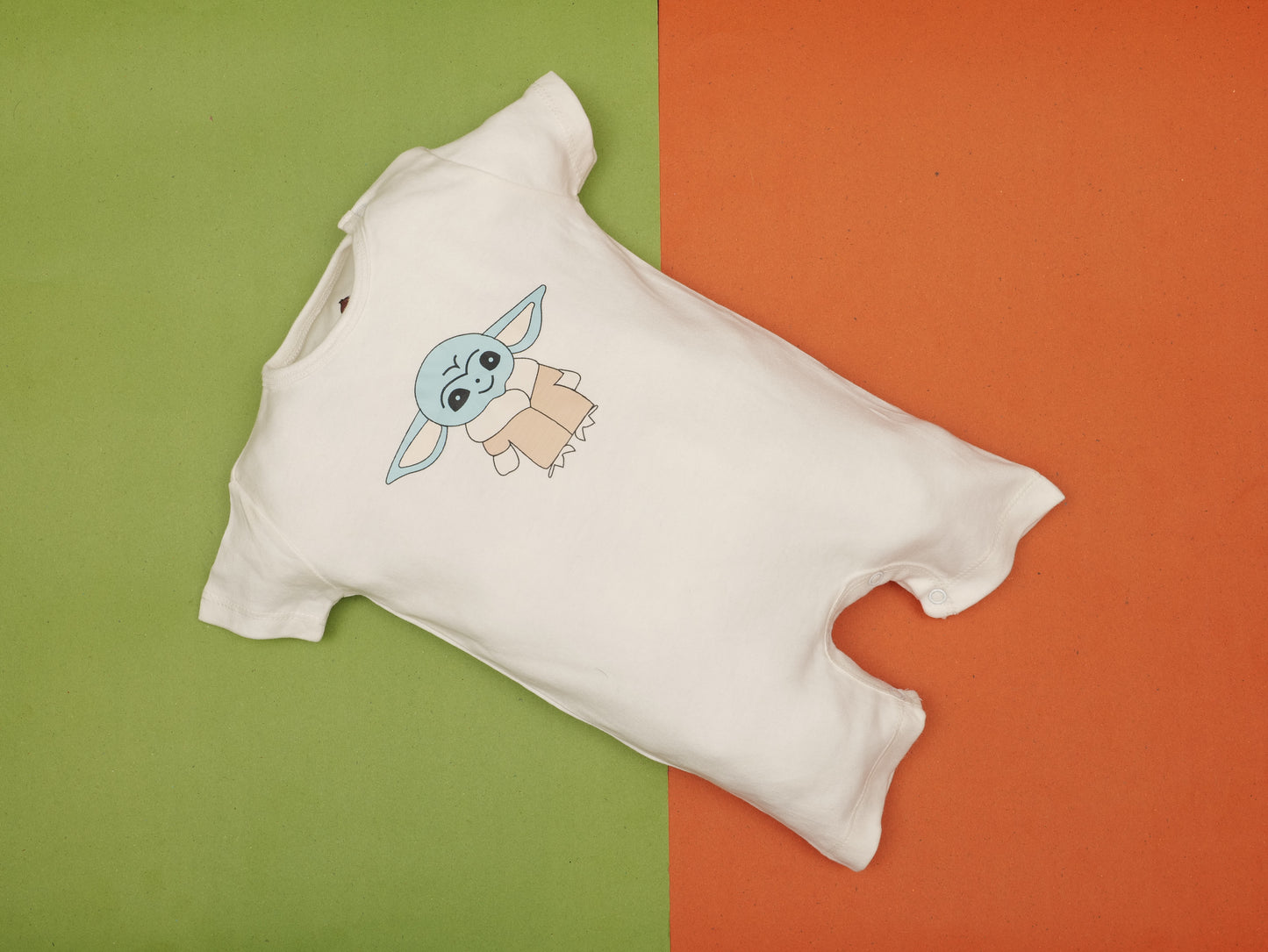 Adorable Baby Yoda Romper – Soft & Comfy Infant Bodysuit | Zeemad Studio